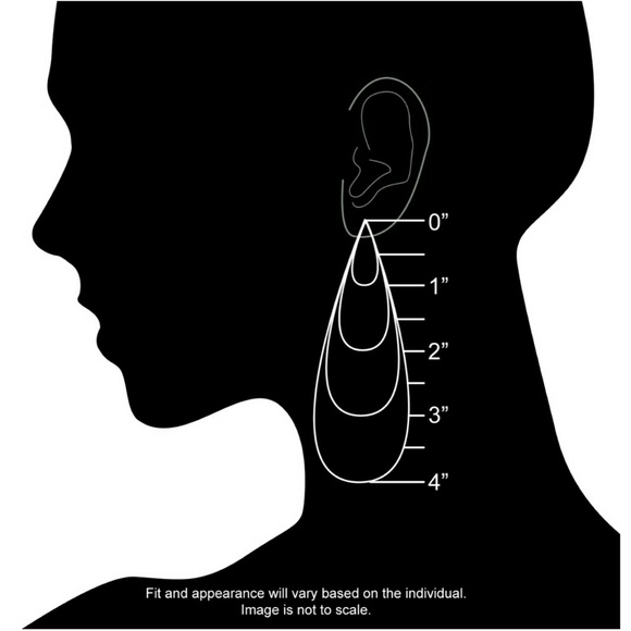 Nwot Maroon/Pink Hoop Statement Earrings - Picture 7 of 8